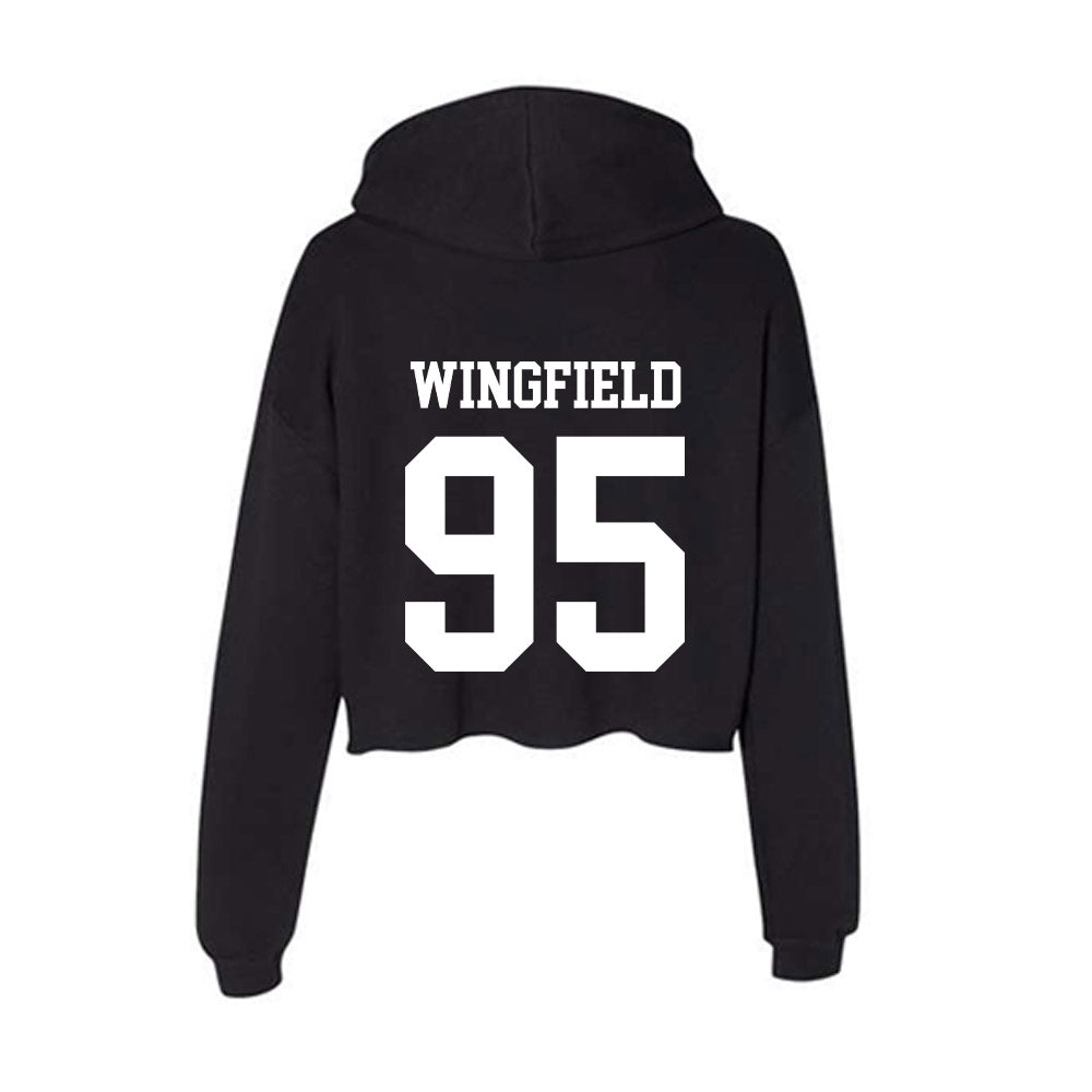 WTAMU - NCAA Football : Devin Wingfield - Women's Crop Fleece Hoodie-1