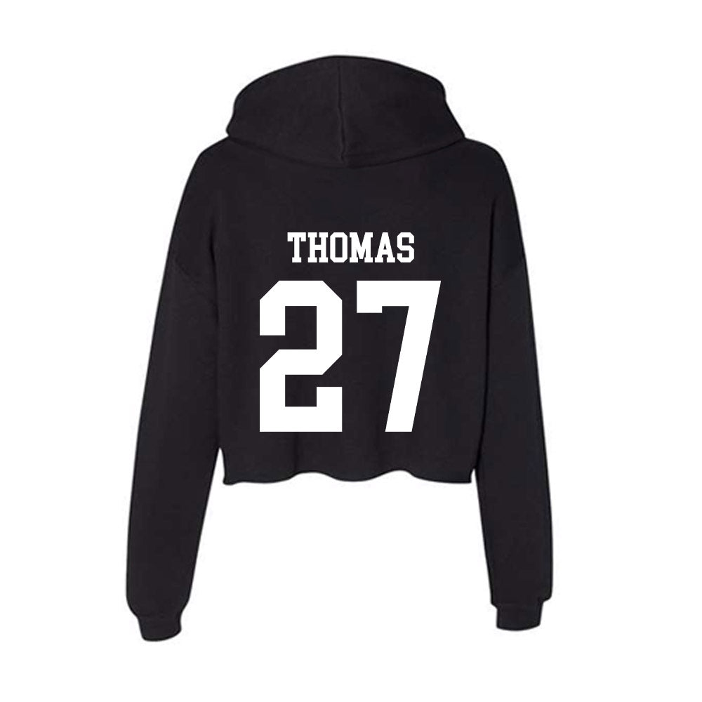 WTAMU - NCAA Baseball : Tristin Thomas - Women's Crop Fleece Hoodie-1