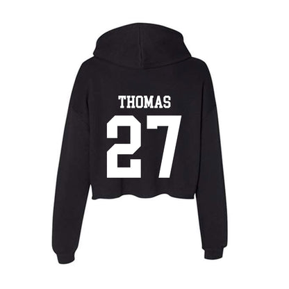 WTAMU - NCAA Baseball : Tristin Thomas - Women's Crop Fleece Hoodie-1