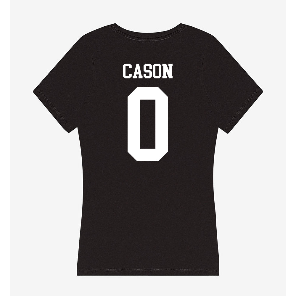 WTAMU - NCAA Football : Contae Cason - Women's V-Neck T-Shirt-1