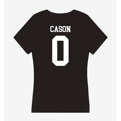WTAMU - NCAA Football : Contae Cason - Women's V-Neck T-Shirt-1