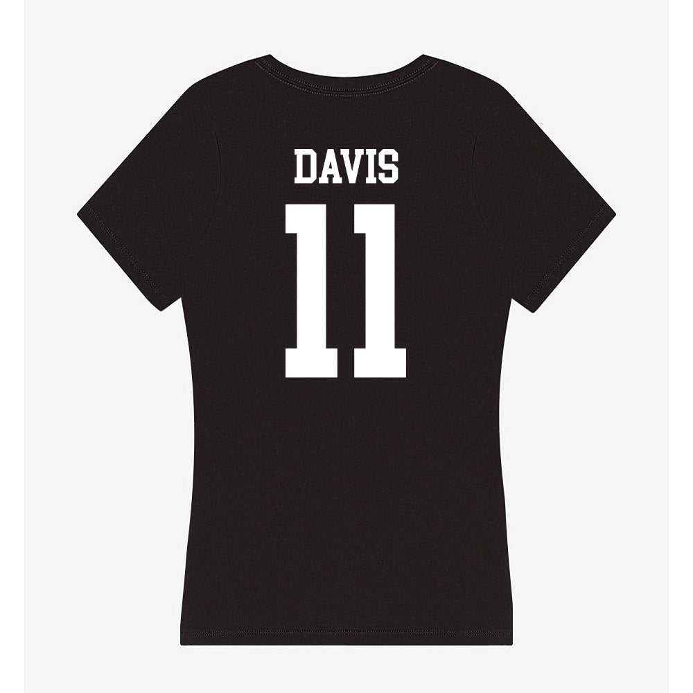 WTAMU - NCAA Men's Soccer : Djonte Davis - Women's V-Neck T-Shirt-1