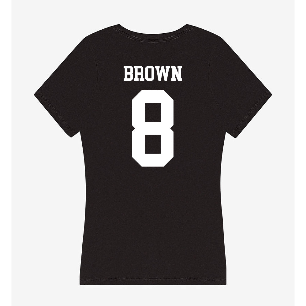 WTAMU - NCAA Women's Basketball : Ella Brown - Women's V-Neck T-Shirt-1