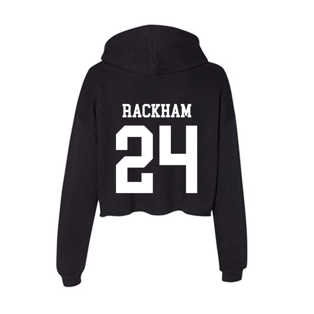 WTAMU - NCAA Baseball : Zac Rackham - Women's Crop Fleece Hoodie-1