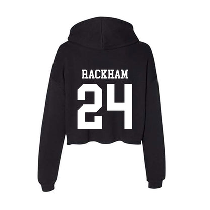 WTAMU - NCAA Baseball : Zac Rackham - Women's Crop Fleece Hoodie-1