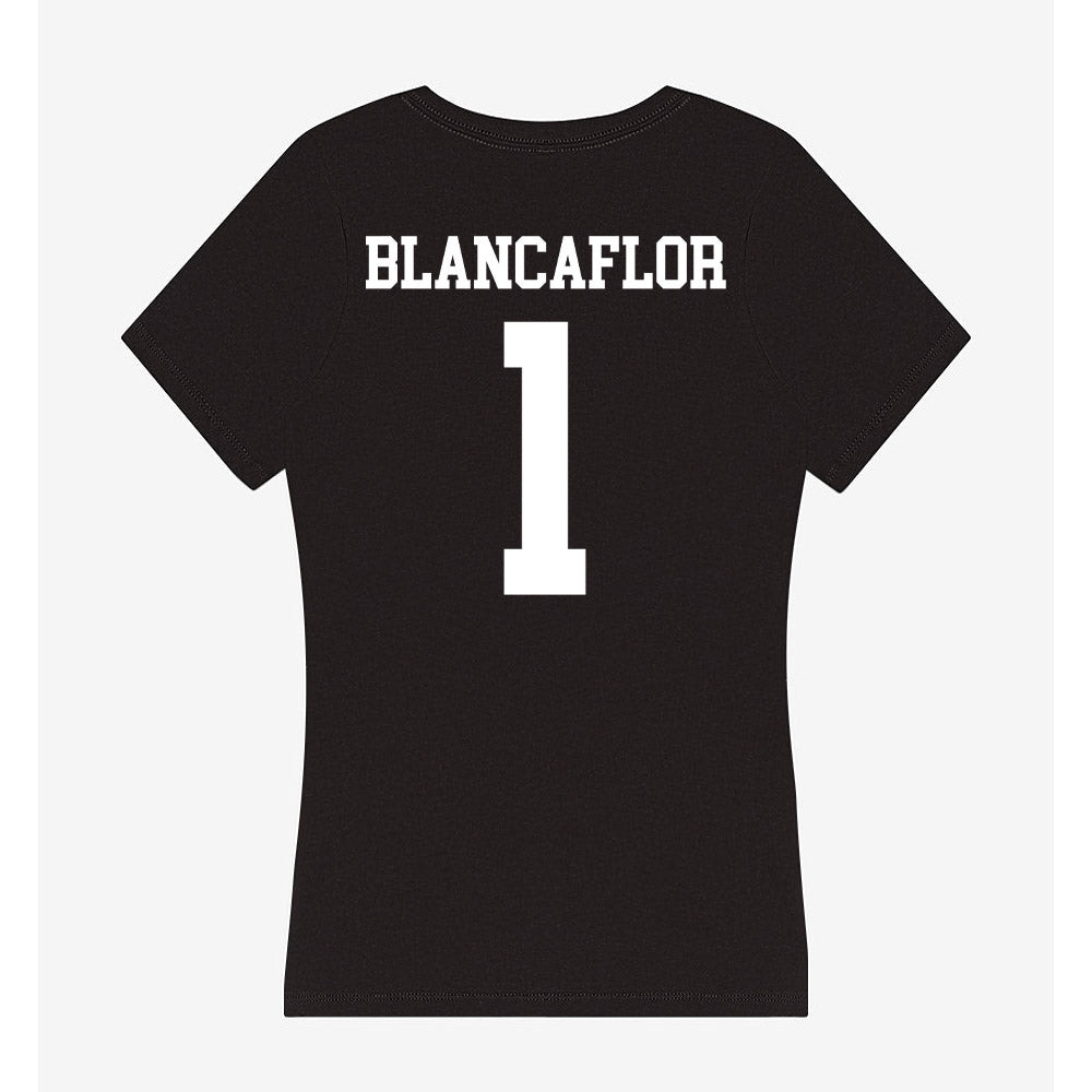 WTAMU - NCAA Women's Soccer : Franciezca Blancaflor - Women's V-Neck T-Shirt-1