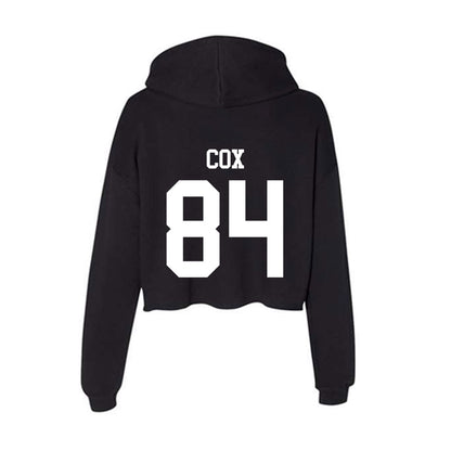 undefined - NCAA Football : Drew Cox - Women's Crop Fleece Hoodie-1