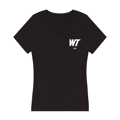 WTAMU - NCAA Women's Golf : Logan Culpepper - Women's V-Neck T-Shirt-0