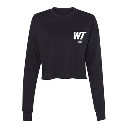 WTAMU - NCAA Men's Golf : Jose Rozas - Women's Cropped Crew Fleece-0