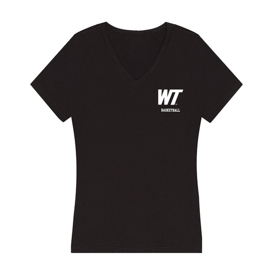 WTAMU - NCAA Women's Basketball : Claire Graham - Women's V-Neck T-Shirt-0