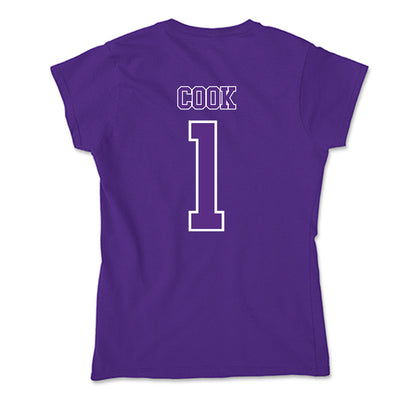 Central Arkansas - NCAA Women's Basketball : Jenna Cook - Soft Style Women’s T-Shirt-1