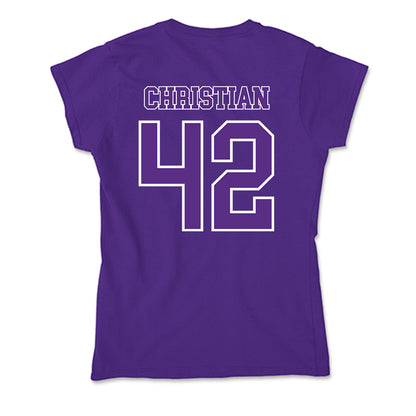 Central Arkansas - NCAA Softball : Renee Christian - Soft Style Women’s T-Shirt-1