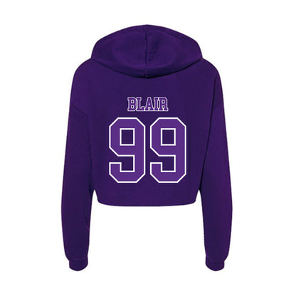Central Arkansas - NCAA Softball : Audrey Blair - Women's Crop Fleece Hoodie-1