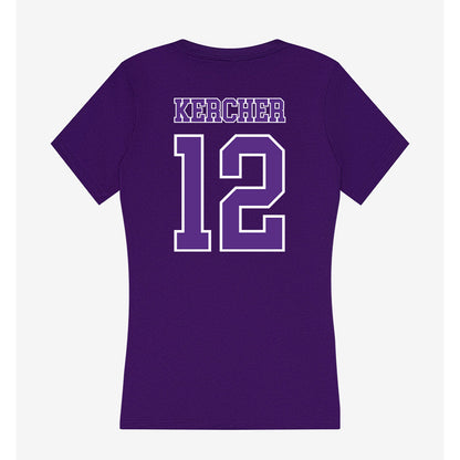 Central Arkansas - NCAA Women's Soccer : Emerson Kercher - Women's V-Neck T-Shirt-1