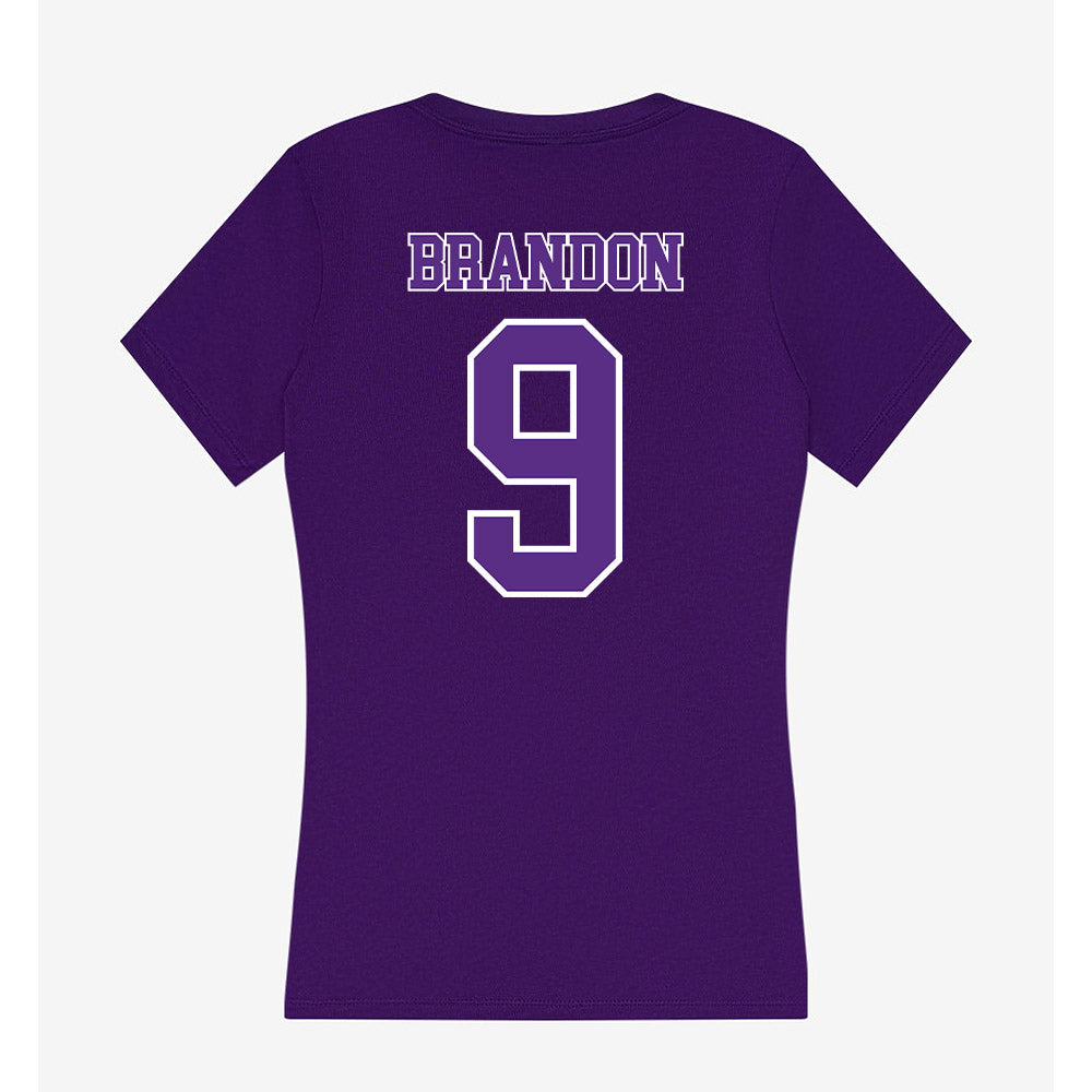 Central Arkansas - NCAA Softball : Trinity Brandon - Women's V-Neck T-Shirt-1