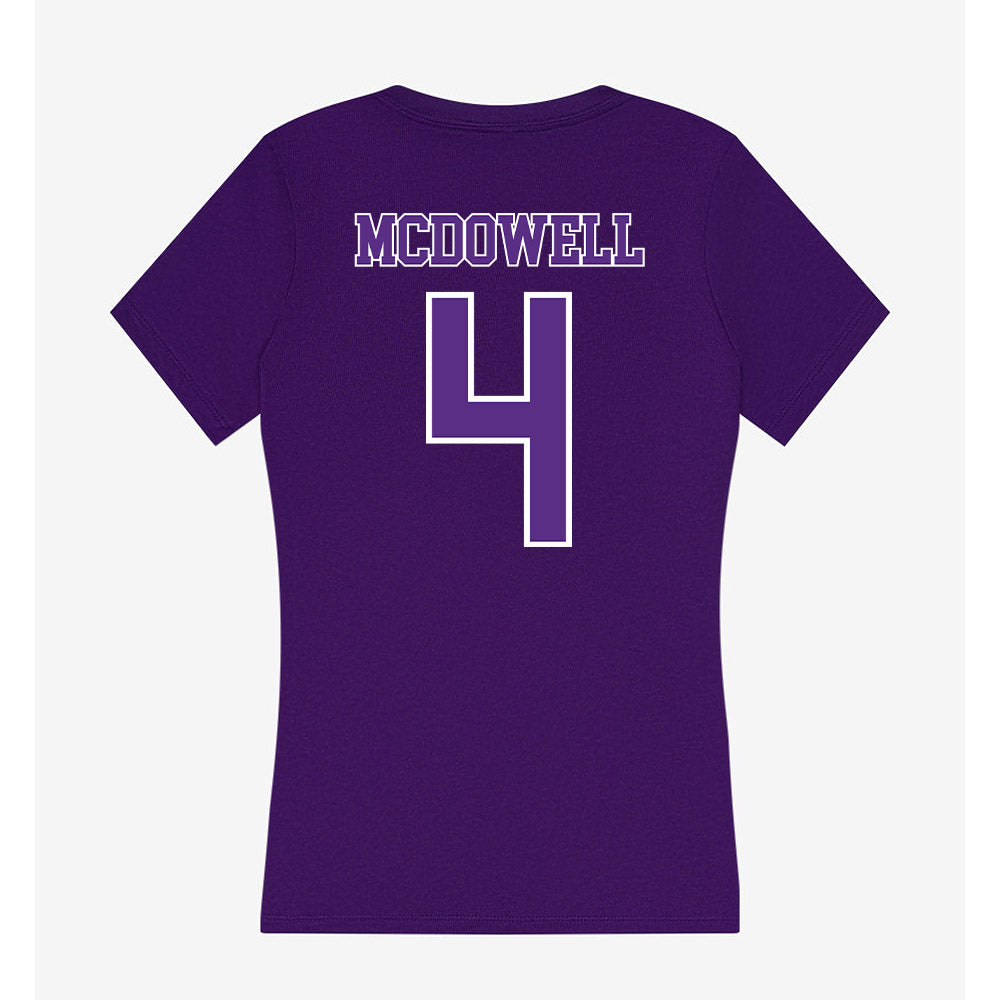 Central Arkansas - NCAA Football : Quentin McDowell - Women's V-Neck T-Shirt-1
