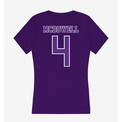 Central Arkansas - NCAA Football : Quentin McDowell - Women's V-Neck T-Shirt-1
