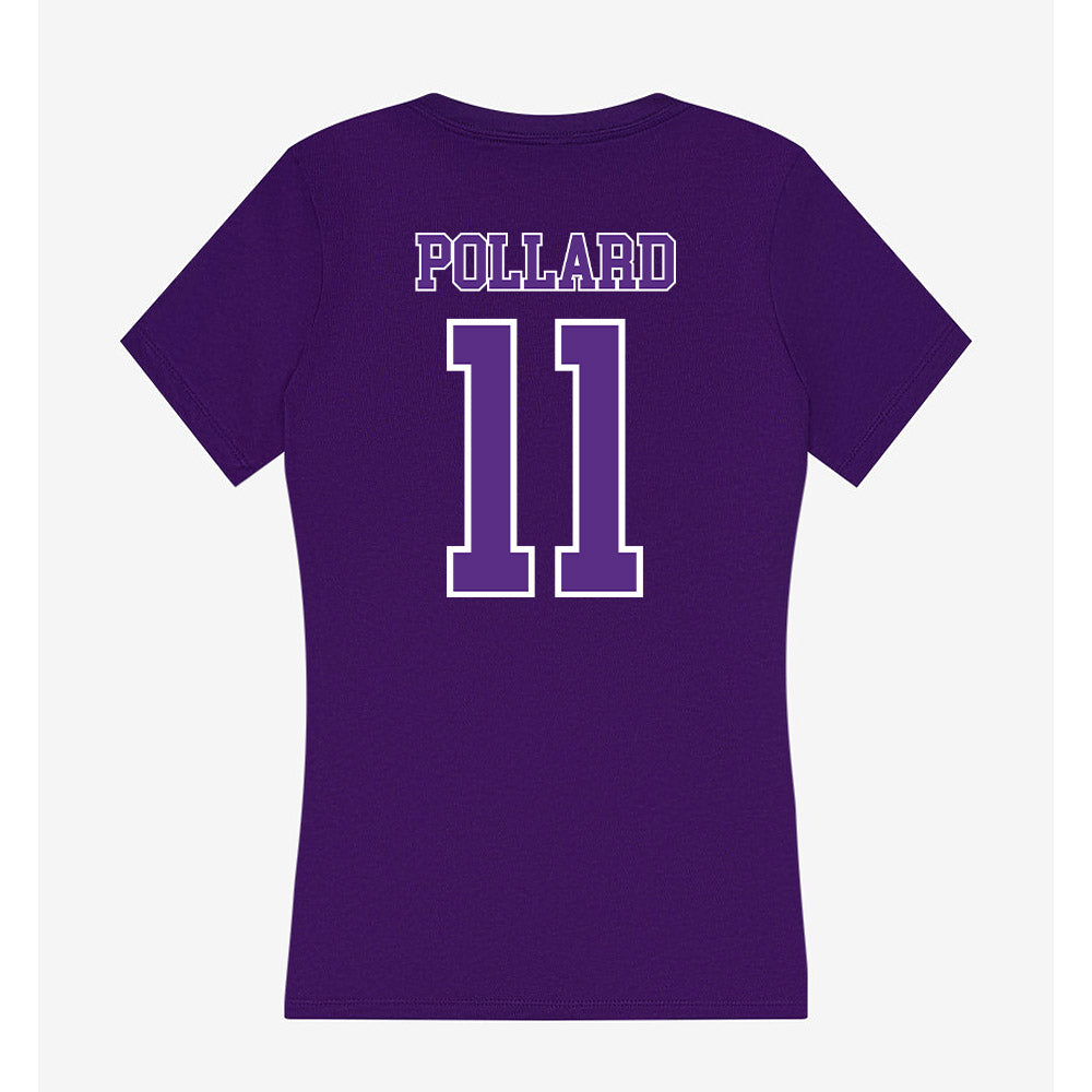 Central Arkansas - NCAA Football : Tyrell Pollard - Women's V-Neck T-Shirt-1