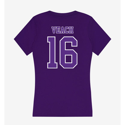 Central Arkansas - NCAA Softball : emma veach - Women's V-Neck T-Shirt-1