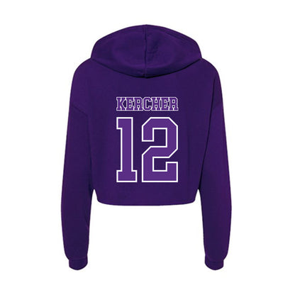 Central Arkansas - NCAA Women's Soccer : Emerson Kercher - Women's Crop Fleece Hoodie-1