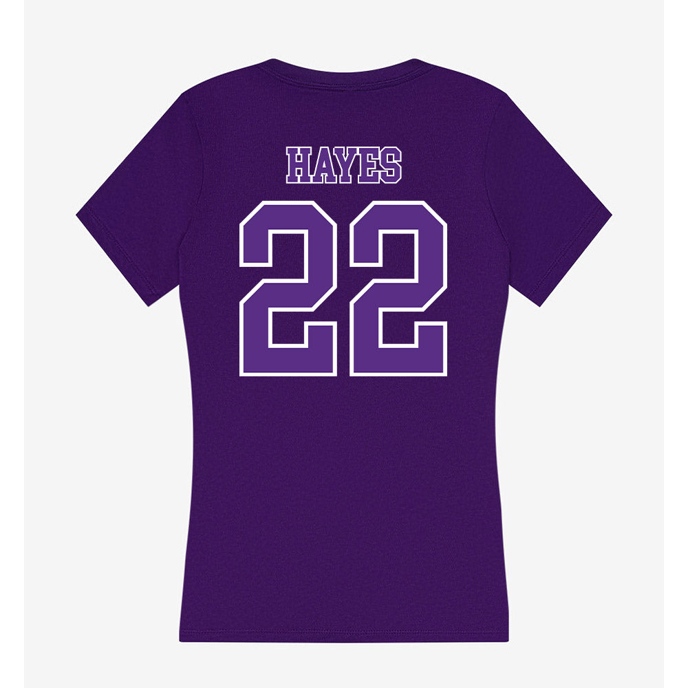 Central Arkansas - NCAA Football : Michael Hayes - Women's V-Neck T-Shirt-1
