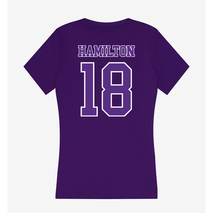 Central Arkansas - NCAA Baseball : Denver Hamilton - Women's V-Neck T-Shirt-1