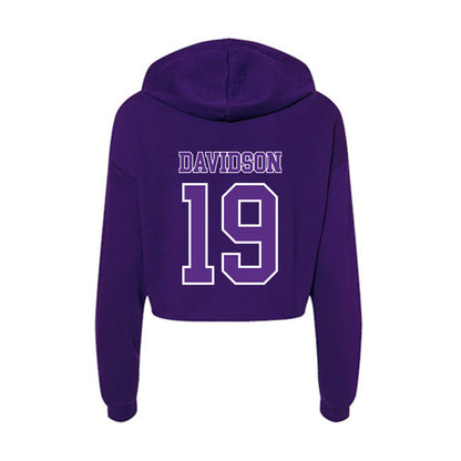 Central Arkansas - NCAA Football : Desmond Davidson - Women's Crop Fleece Hoodie-1