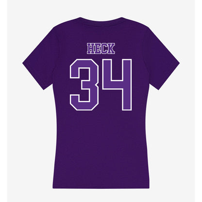 Central Arkansas - NCAA Beach Volleyball : Allison Heck - Women's V-Neck T-Shirt-1