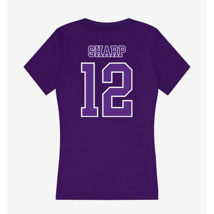 Central Arkansas - NCAA Beach Volleyball : Brooke Sharp - Women's V-Neck T-Shirt-1