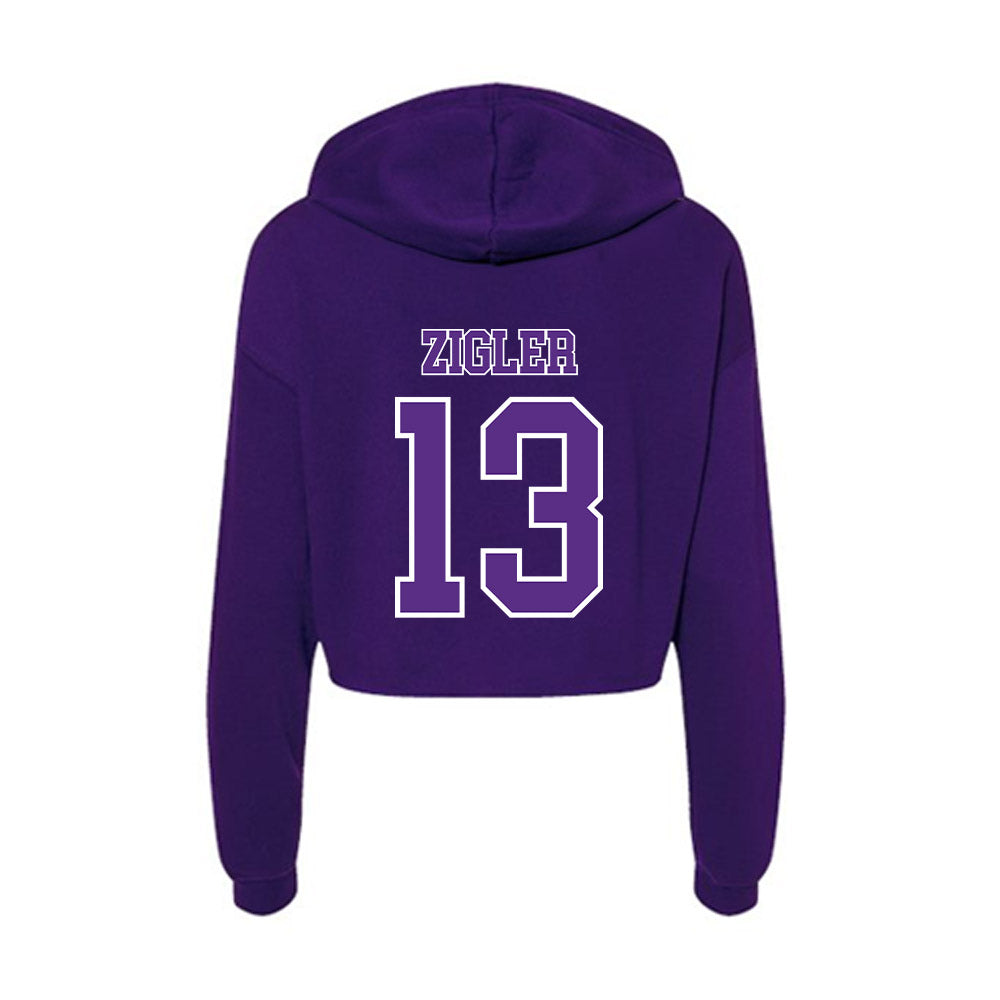 Central Arkansas - NCAA Beach Volleyball : Cameron Zigler - Women's Crop Fleece Hoodie-1