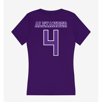 Central Arkansas - NCAA Baseball : Carter Alexander - Women's V-Neck T-Shirt-1