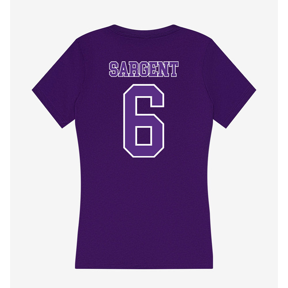 Central Arkansas - NCAA Women's Volleyball : Nicole Sargent - Women's V-Neck T-Shirt-1