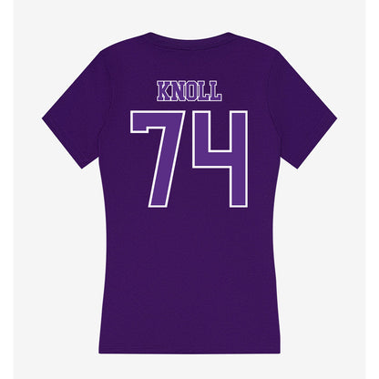 Central Arkansas - NCAA Football : Drayton Knoll - Women's V-Neck T-Shirt-1
