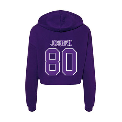 Central Arkansas - NCAA Football : Aidan Joseph - Women's Crop Fleece Hoodie-1