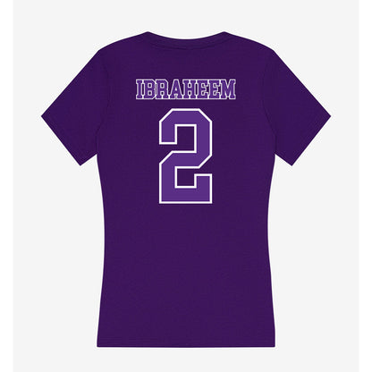 Central Arkansas - NCAA Men's Soccer : Faris Ibraheem - Women's V-Neck T-Shirt-1