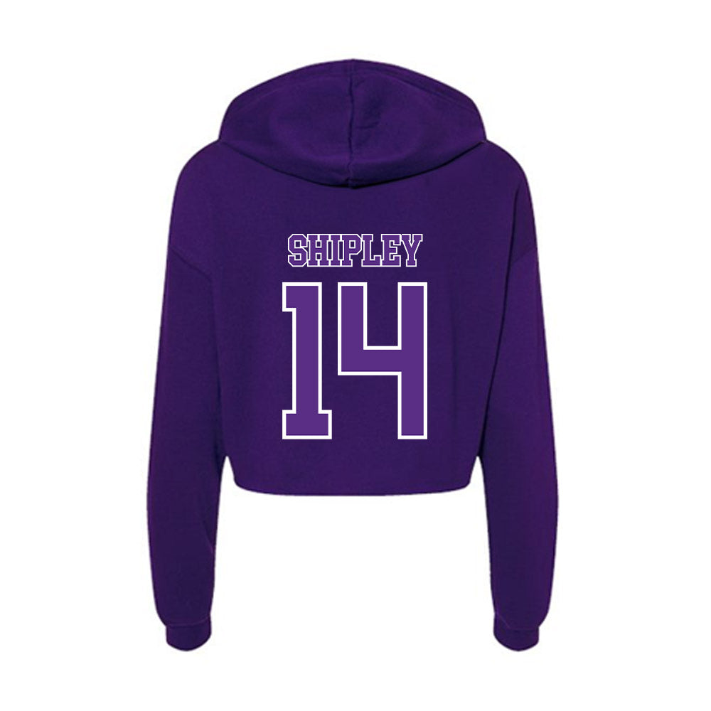 Central Arkansas - NCAA Baseball : Casey Shipley - Women's Crop Fleece Hoodie-1