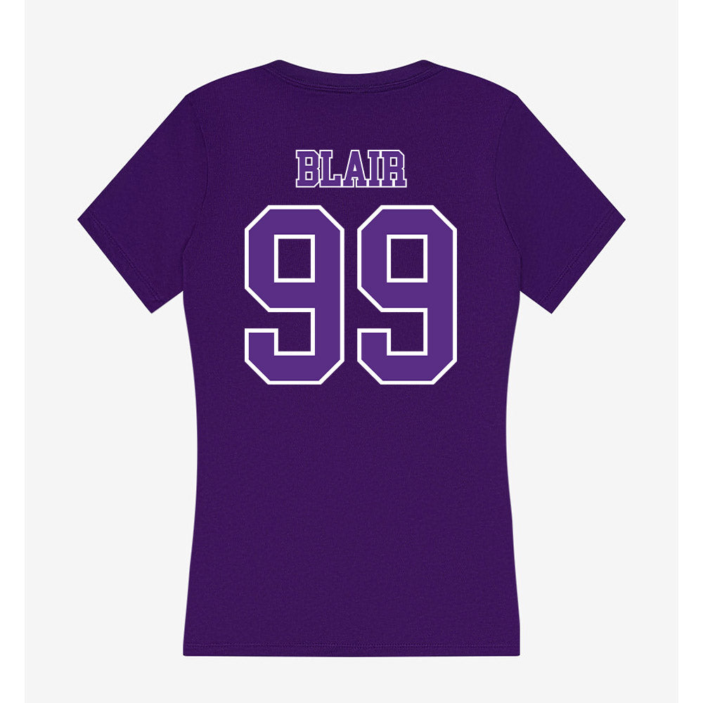 Central Arkansas - NCAA Softball : Audrey Blair - Women's V-Neck T-Shirt-1