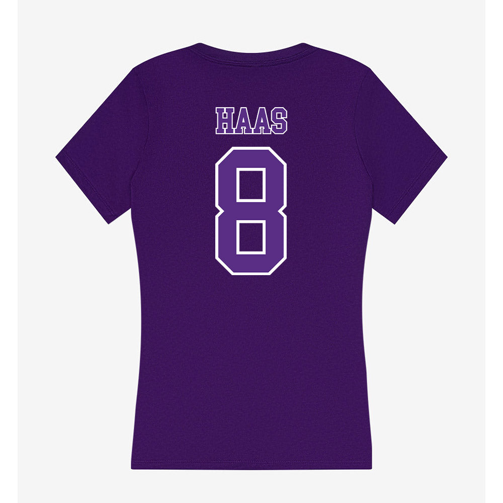 Central Arkansas - NCAA Women's Volleyball : McKinzee Haas - Women's V-Neck T-Shirt-1