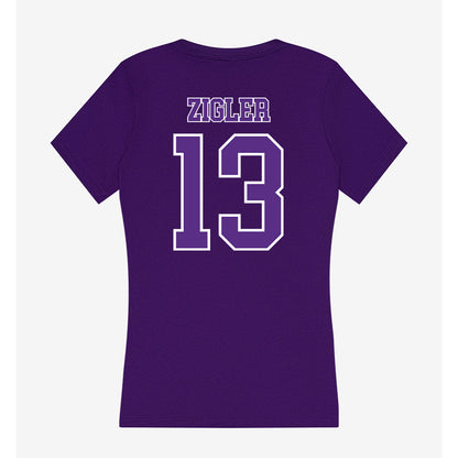 Central Arkansas - NCAA Beach Volleyball : Cameron Zigler - Women's V-Neck T-Shirt-1