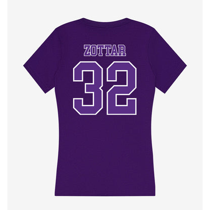 Central Arkansas - NCAA Baseball : Andrew Zottar - Women's V-Neck T-Shirt-1