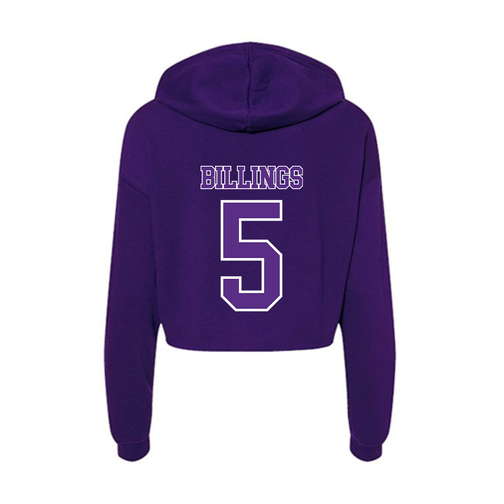 Central Arkansas - NCAA Women's Soccer : Caroline Billings - Women's Crop Fleece Hoodie-1