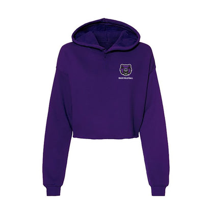 Central Arkansas - NCAA Beach Volleyball : Hadley Tully - Women's Crop Fleece Hoodie-0