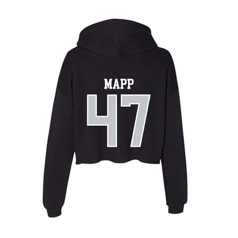 CCSU - NCAA Football : Malachi Mapp - Women's Crop Fleece Hoodie-1