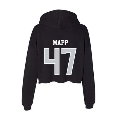 CCSU - NCAA Football : Malachi Mapp - Women's Crop Fleece Hoodie-1