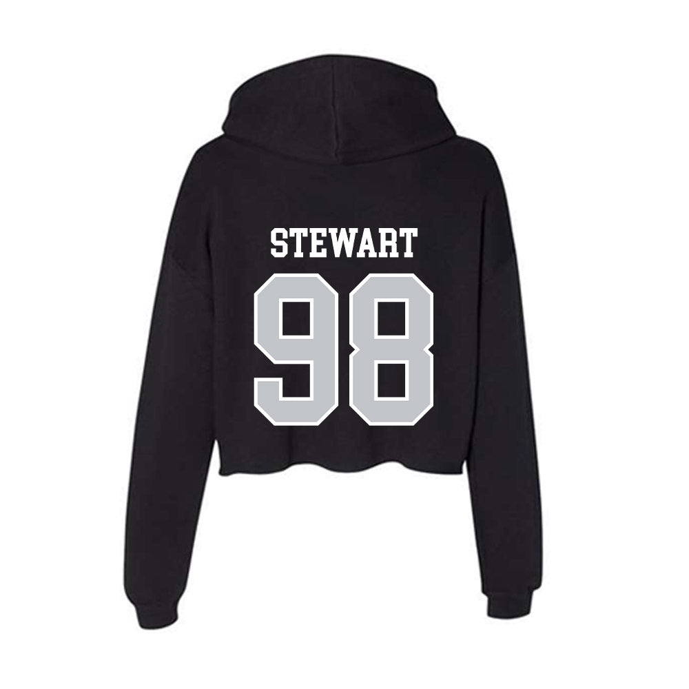 CCSU - NCAA Softball : McKenna Stewart - Women's Crop Fleece Hoodie-1
