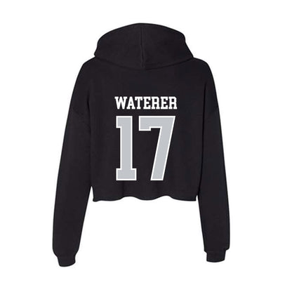 CCSU - NCAA Softball : Lilly Waterer - Women's Crop Fleece Hoodie-1
