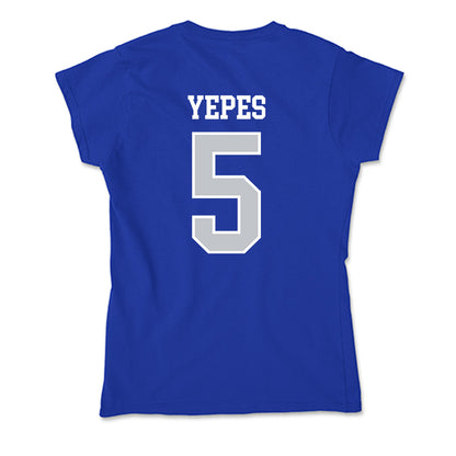 CCSU - NCAA Women's Soccer : Taylor Yepes - Soft Style Women’s T-Shirt-1