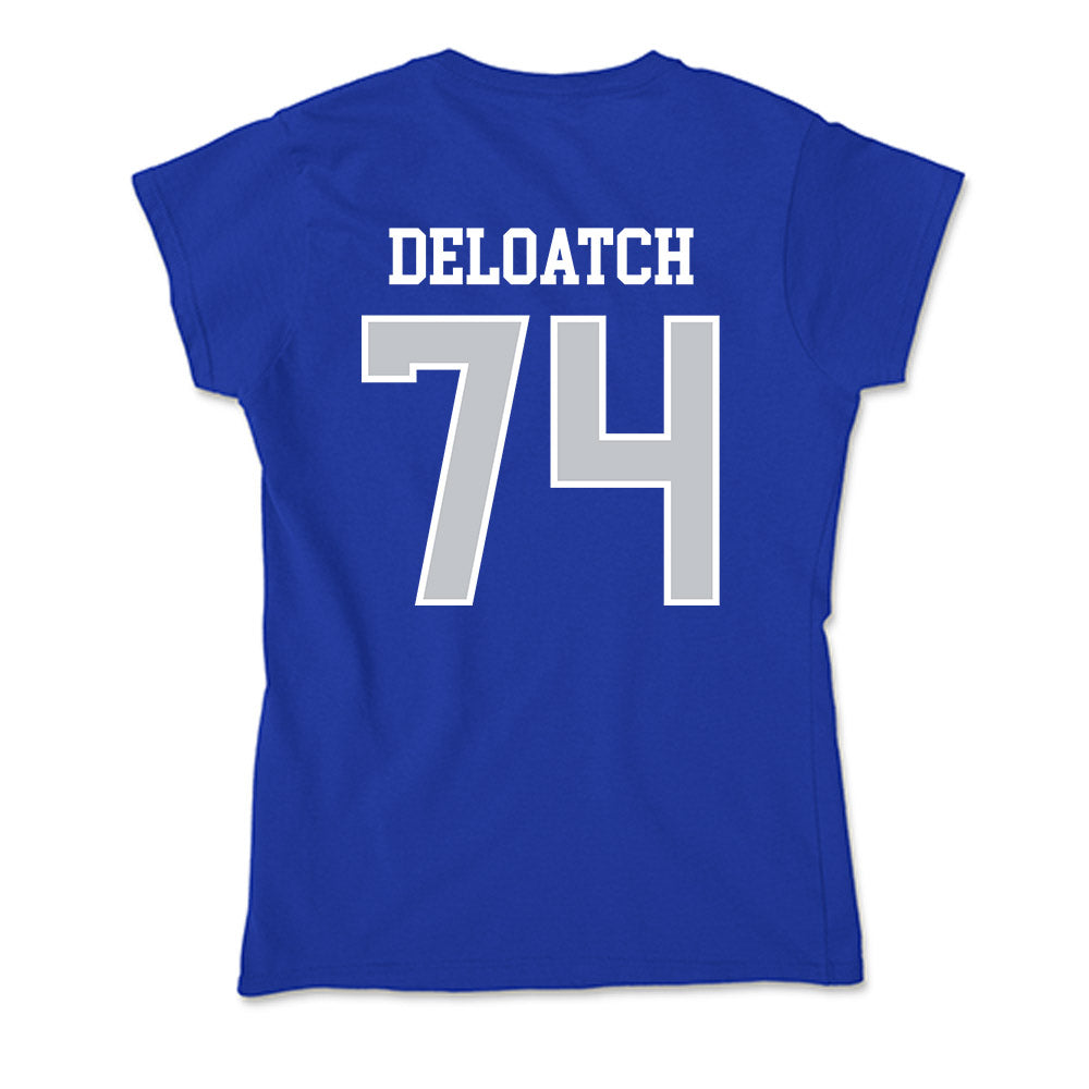 CCSU - NCAA Football : Isaiah Deloatch - Soft Style Women’s T-Shirt-1