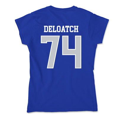 CCSU - NCAA Football : Isaiah Deloatch - Soft Style Women’s T-Shirt-1