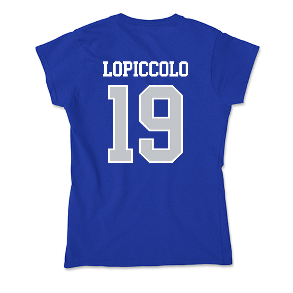 CCSU - NCAA Softball : Sophia Lopiccolo - Soft Style Women’s T-Shirt-1